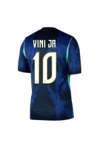 Brasilia Vinicius Junior #10 Jalkapallovaatteet Vieraspaita MM-kisat 2026 Lyhythihainen